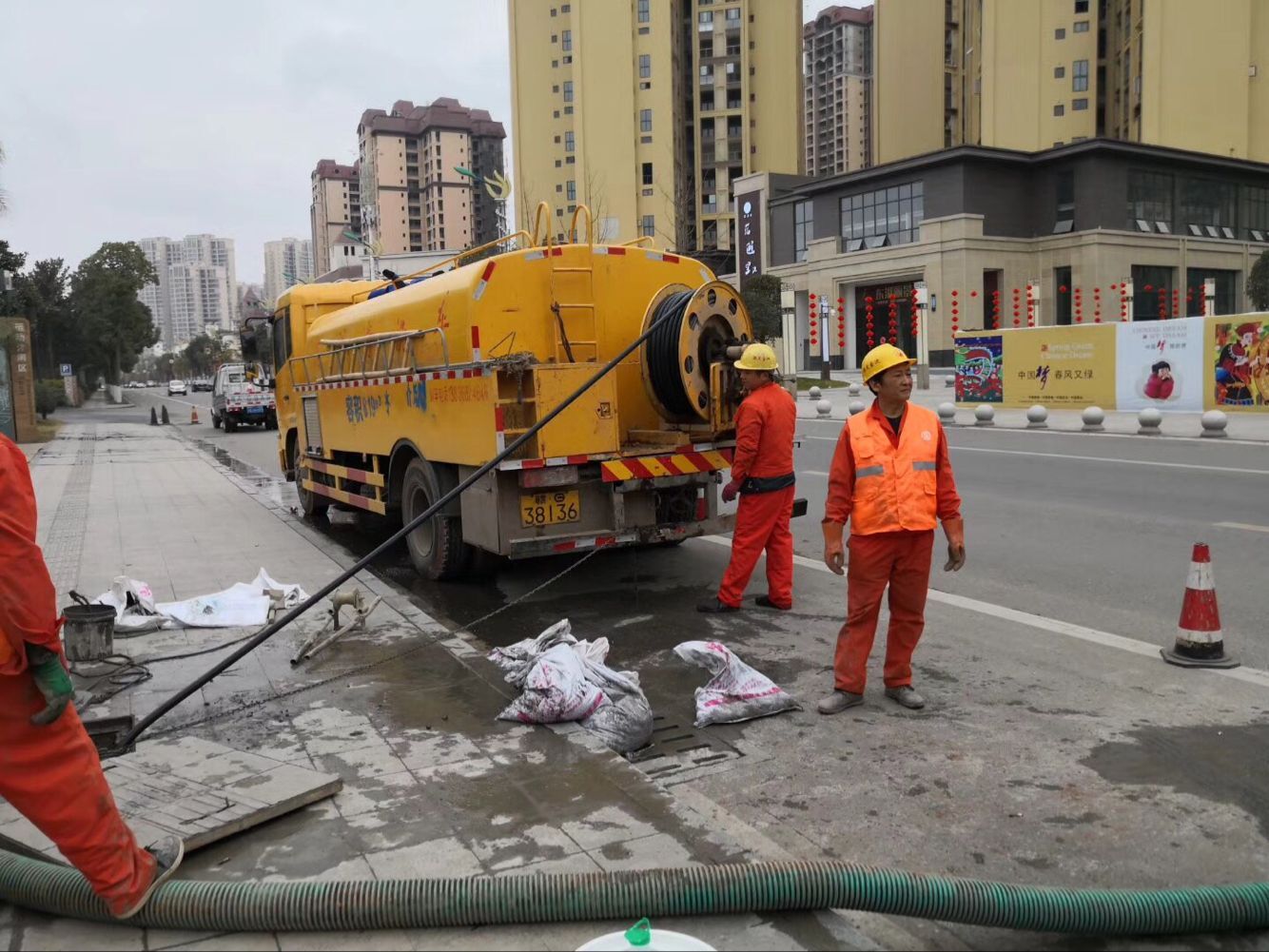 咸宁排污管道清淤-管道清洗